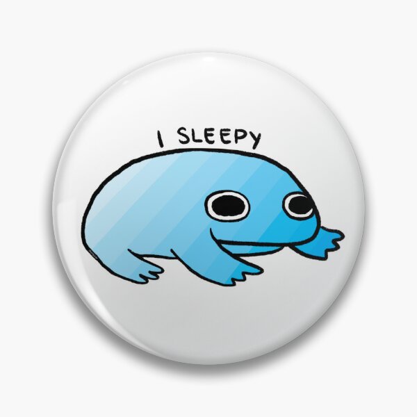 Item preview, I SLEEPY | Blue Gradient Frog designed and sold by iristocat.