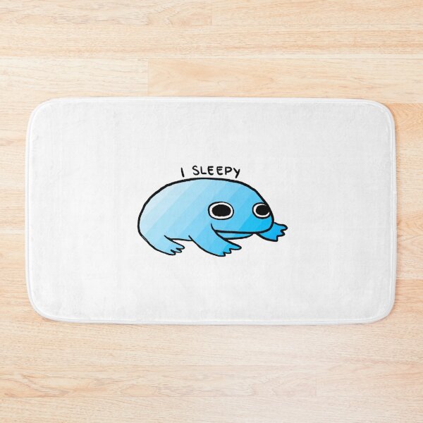 Item preview, I SLEEPY | Blue Gradient Frog designed and sold by iristocat.