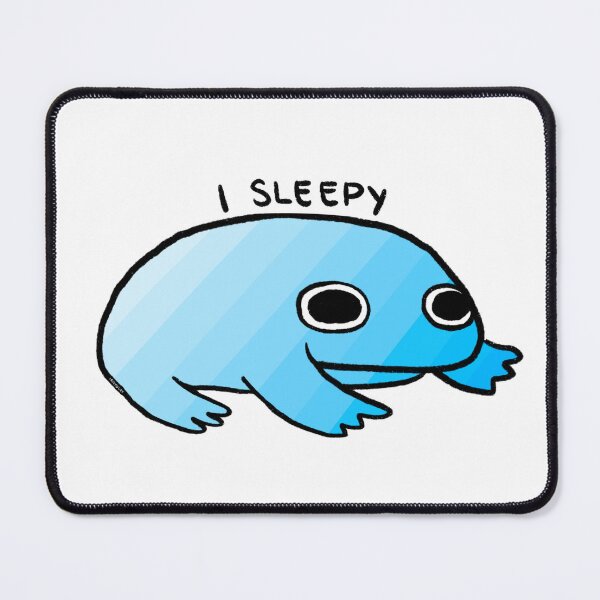 Item preview, I SLEEPY | Blue Gradient Frog designed and sold by iristocat.