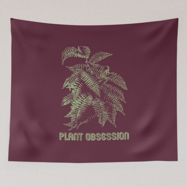 Item preview, Plant Obsessed | Sage Green Artwork | designed and sold by VintagePlantJoy.