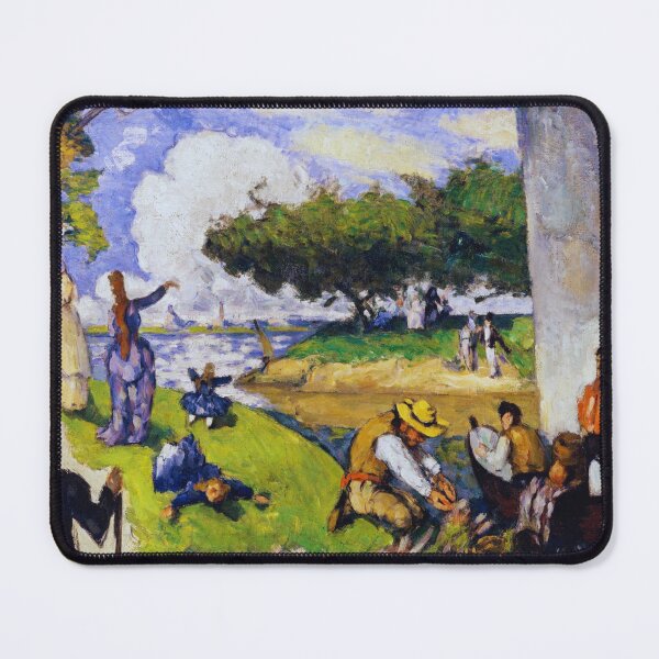 Item preview, The Fishermen by Paul Cezanne designed and sold by VintageArtByIda.