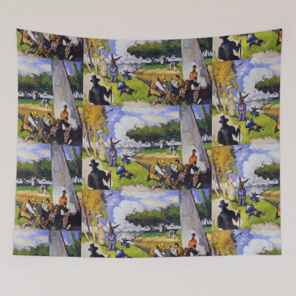 Item preview, The Fishermen by Paul Cezanne designed and sold by VintageArtByIda.