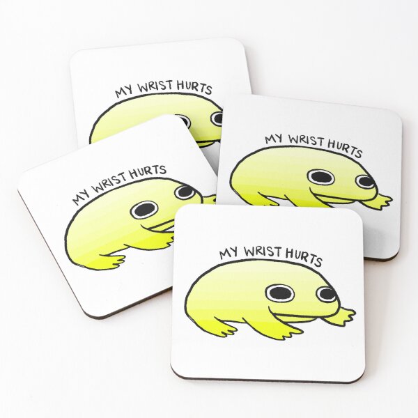 Item preview, My Wrist Hurts | Yellow Gradient Frog designed and sold by iristocat.