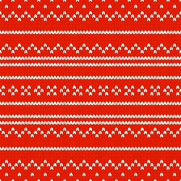 Artwork thumbnail, Knitting Pattern In Red by Patternawy