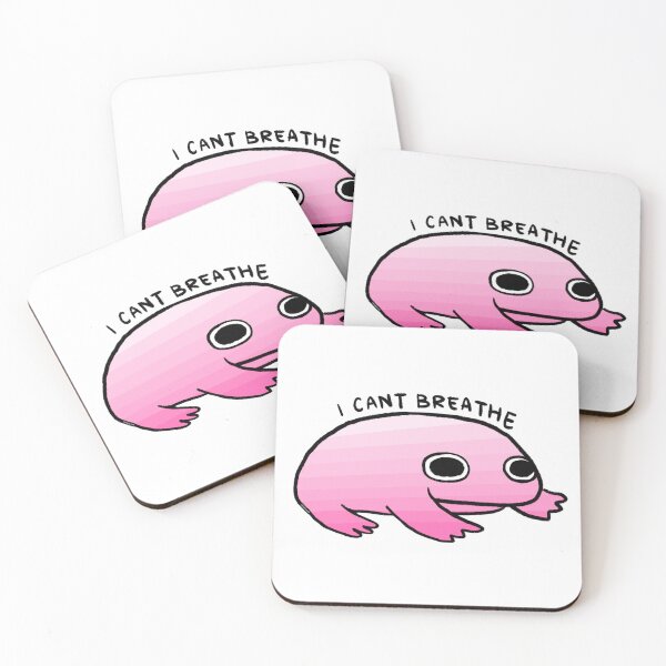Item preview, I CANT BREATHE | Pink Gradient Frog designed and sold by iristocat.