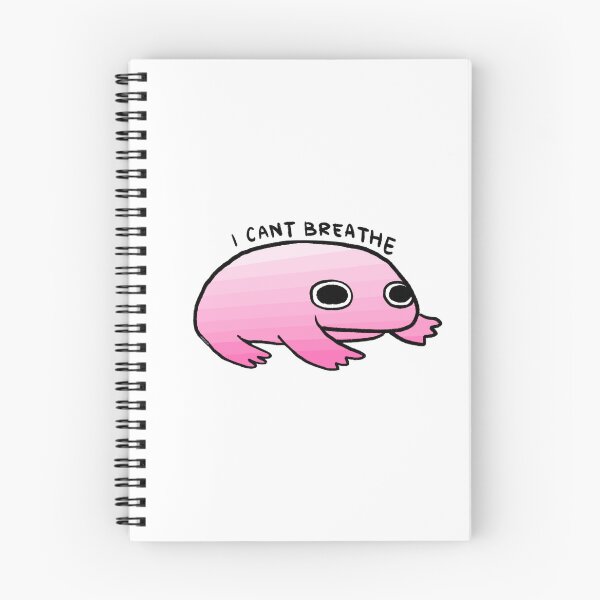Item preview, I CANT BREATHE | Pink Gradient Frog designed and sold by iristocat.