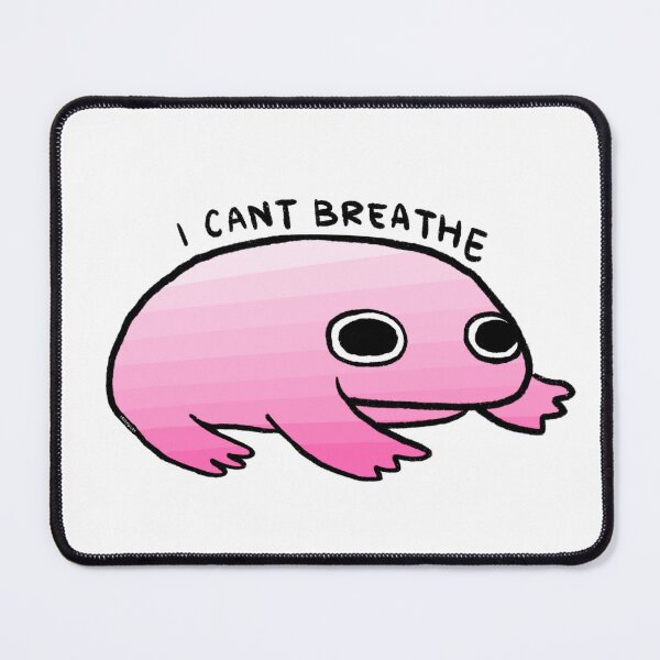 Item preview, I CANT BREATHE | Pink Gradient Frog designed and sold by iristocat.