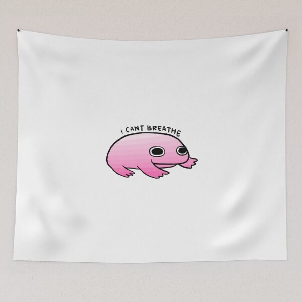 Item preview, I CANT BREATHE | Pink Gradient Frog designed and sold by iristocat.