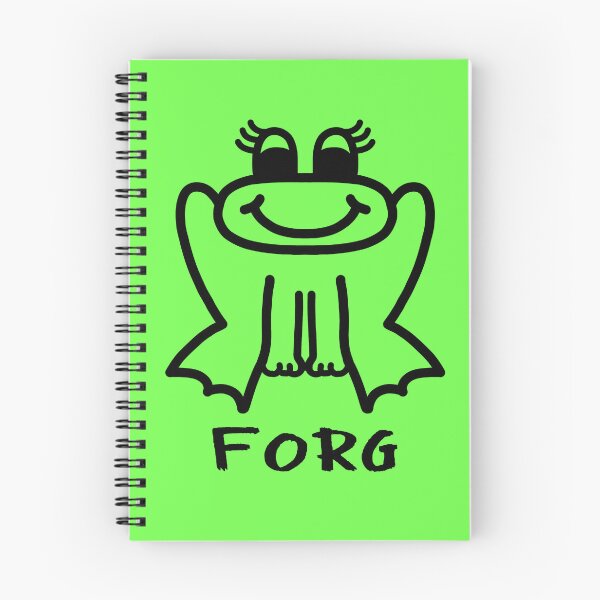Item preview, Happy Little FORG - Funny Frog Meme - Black designed and sold by LadySquiggle.