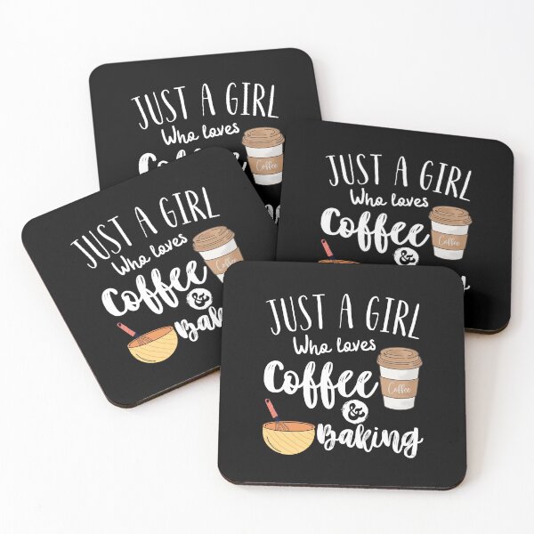 Item preview, Just A Girl Who Loves Coffee And Baking Funny Girls women Baker Coffee Lover Gift designed and sold by MouDantArts.