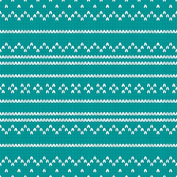 Artwork thumbnail, Knitting Pattern In Cyan by Patternawy