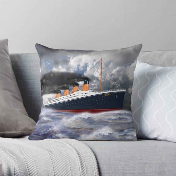 RMS Titanic the Legend 1912 Throw Pillow