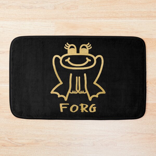 Item preview, Happy Little FORG - Funny Frog Meme - Gold designed and sold by LadySquiggle.