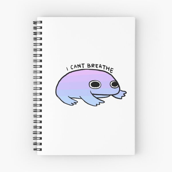 Item preview, I CANT BREATHE | Purple to Blue Gradient Frog designed and sold by iristocat.