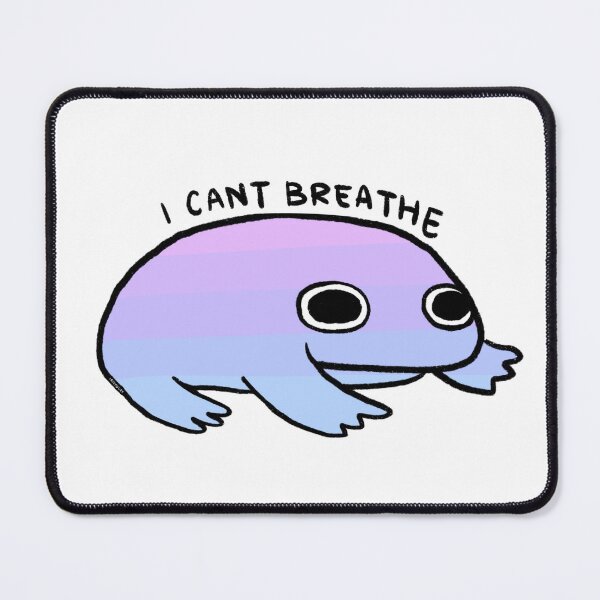 Item preview, I CANT BREATHE | Purple to Blue Gradient Frog designed and sold by iristocat.