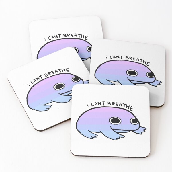 Item preview, I CANT BREATHE | Purple to Blue Gradient Frog designed and sold by iristocat.