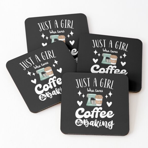 Item preview, Just A Girl Who Loves Coffee And Baking Funny Baker Coffee Lover Gift for girls women designed and sold by MouDantArts.