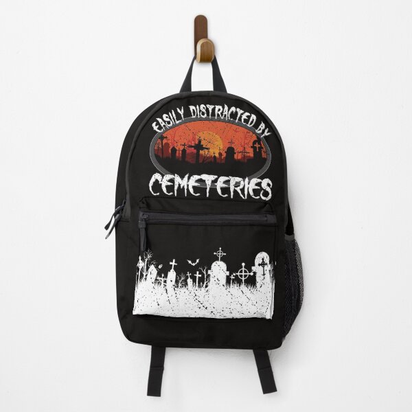 Item preview, Easily Distracted by Cemeteries Taphophile Graveyard designed and sold by NoBonesLife.