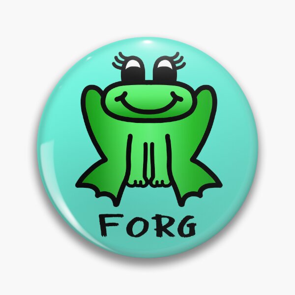 Item preview, Happy Little FORG - Funny Frog Meme - Colour designed and sold by LadySquiggle.