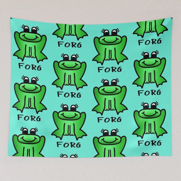 Item preview, Happy Little FORG - Funny Frog Meme - Colour designed and sold by LadySquiggle.