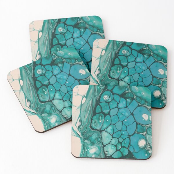 Item preview, Abstract Emerald Stones Painting designed and sold by KiwiArtistDK.