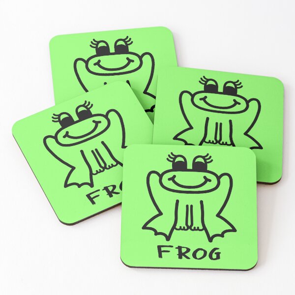 Item preview, Happy Little FROG - Black designed and sold by LadySquiggle.