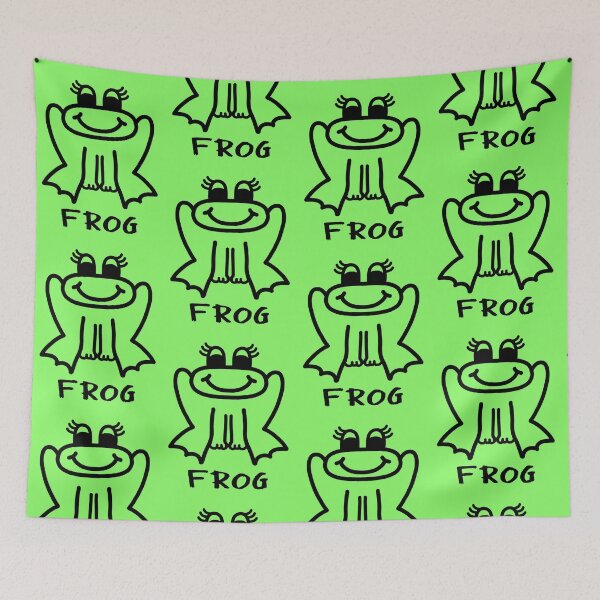 Item preview, Happy Little FROG - Black designed and sold by LadySquiggle.