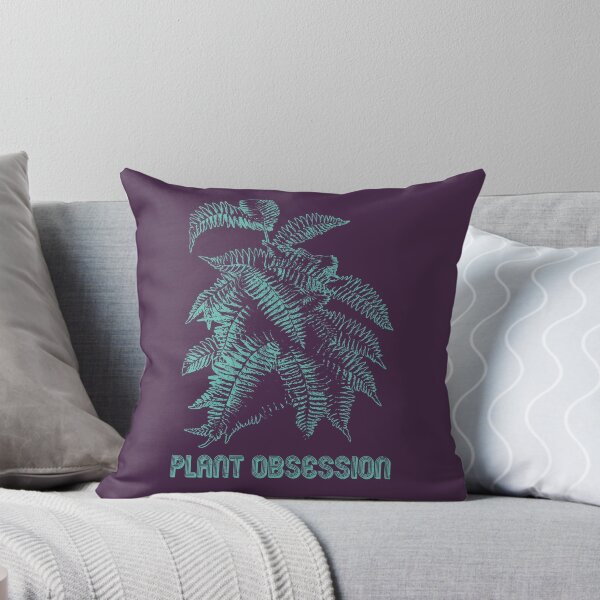 Item preview, Plant Obsessed | Teal Artwork | designed and sold by VintagePlantJoy.