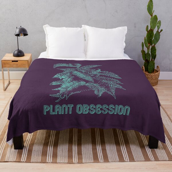 Item preview, Plant Obsessed | Teal Artwork | designed and sold by VintagePlantJoy.