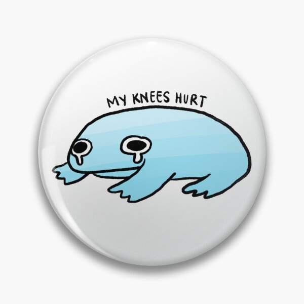Item preview, My Knees Hurts | Crying Light Green Frog designed and sold by iristocat.