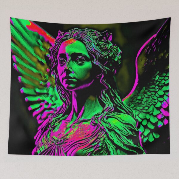 Item preview, Dark Angel Neon Art Light Purple designed and sold by WildArtDesigns.