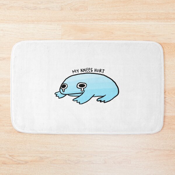 Item preview, My Knees Hurts | Crying Light Green Frog designed and sold by iristocat.