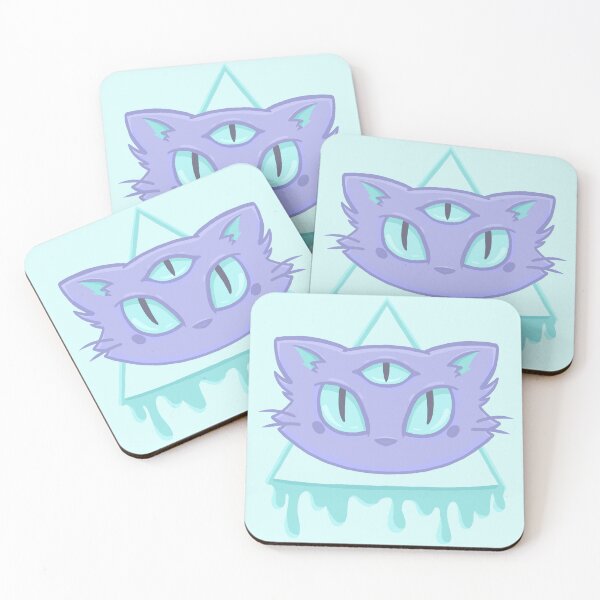 Item preview, Drippy Alien Three Eyed Cat designed and sold by janikiu.