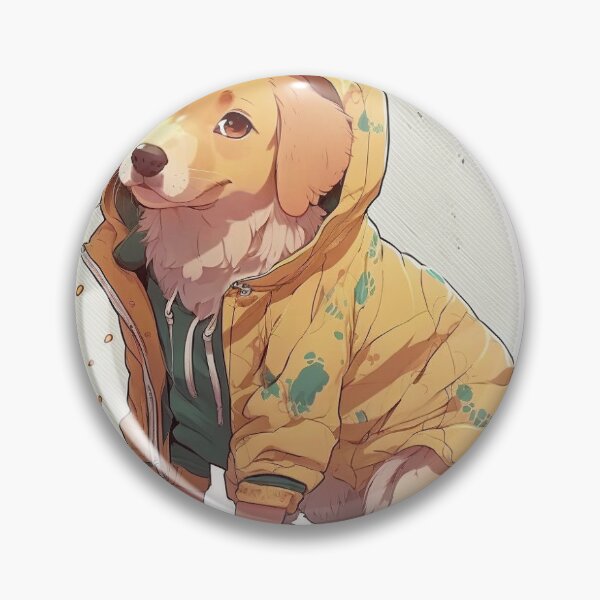 Item preview, Cute Anime Golden Retriever designed and sold by LinearDimension.