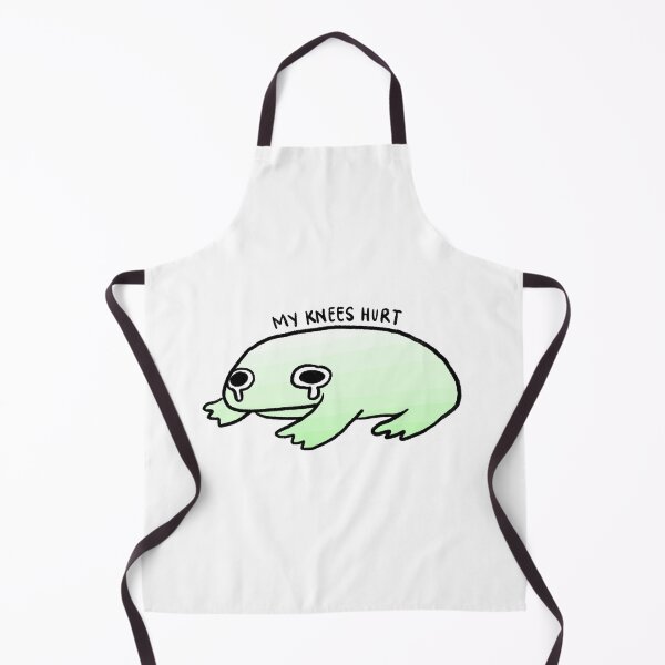 Item preview, My Knees Hurts | Crying White to Green Gradient Frog designed and sold by iristocat.