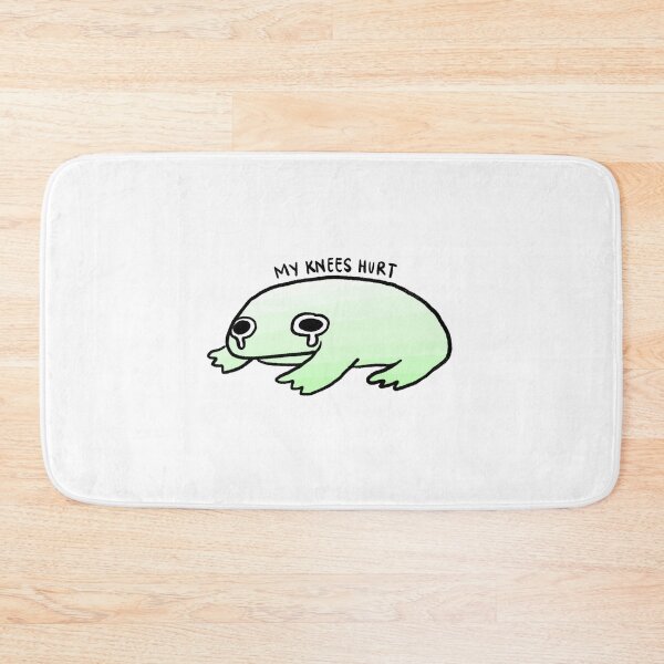 Item preview, My Knees Hurts | Crying White to Green Gradient Frog designed and sold by iristocat.