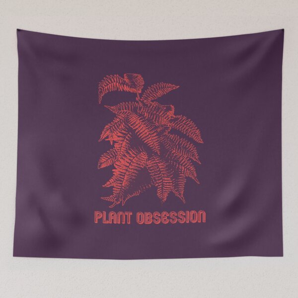 Item preview, Plant Obsessed | Red Artwork | designed and sold by VintagePlantJoy.