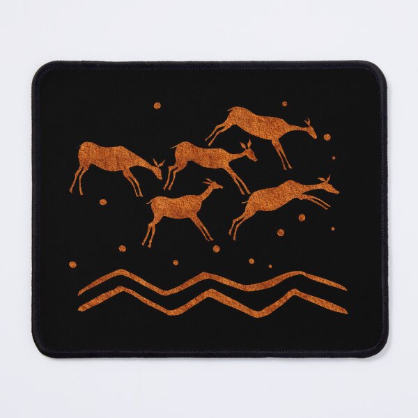 Item preview, Paleo Running Deer Over Stream Redstone designed and sold by Symbologee.