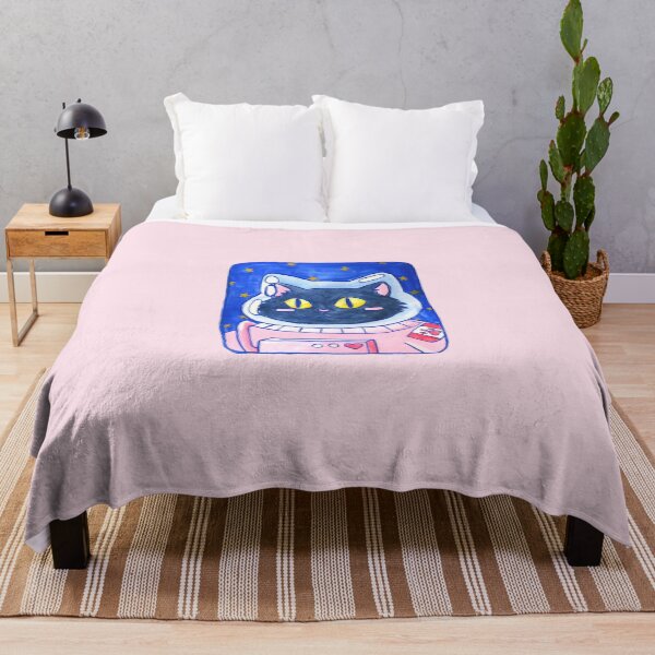 Item preview, Cat-Stronaut Astronaut Gouache Painting designed and sold by janikiu.
