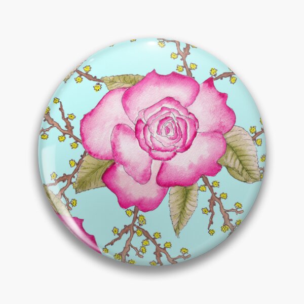 Item preview, Watercolour Roses on Teal designed and sold by BirdsNatureArt.