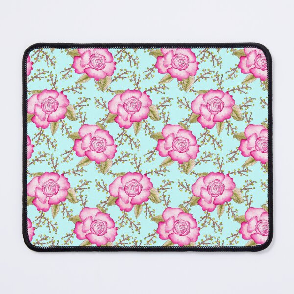 Item preview, Watercolour Roses on Teal designed and sold by BirdsNatureArt.