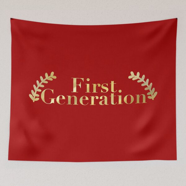 Item preview, Gold First Generation Student with Gold Leaves designed and sold by SMillustrations.