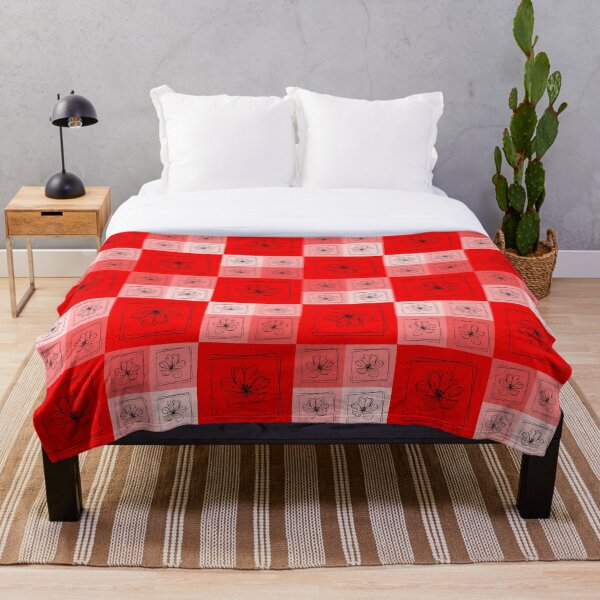 Item preview, Shades of Red geometric and floral pattern designed and sold by JulieSR.