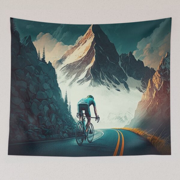 Item preview, Mountain Biking Chill: A Serene Ride Through Nature's Beauty designed and sold by DaniFantasy.