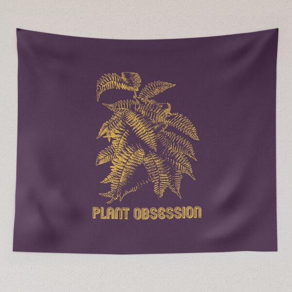 Item preview, Plant Obsessed | Yellow Artwork | designed and sold by VintagePlantJoy.