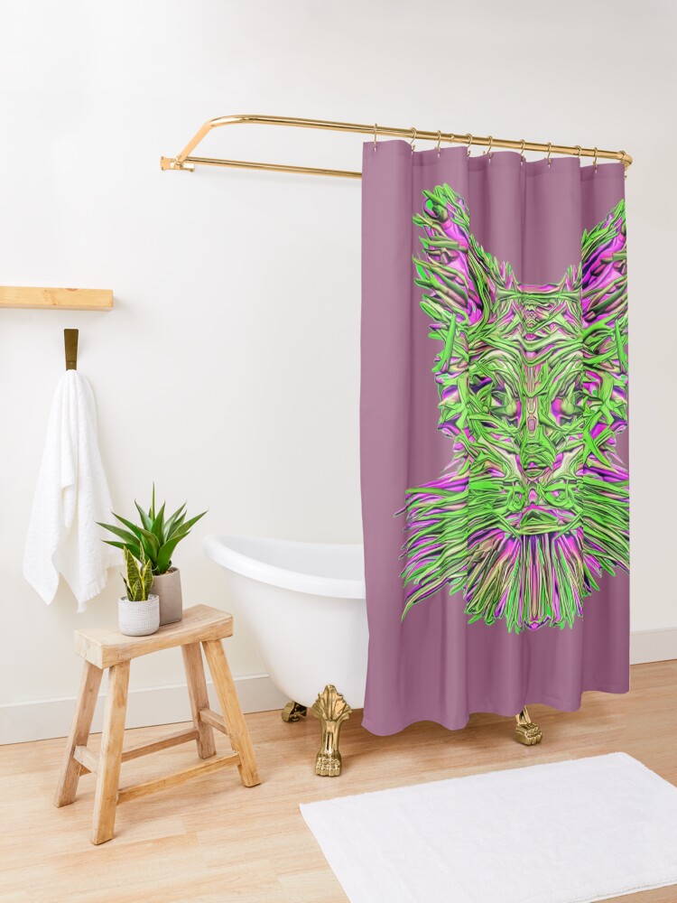 Alternate view of Where is my extraterrestrial Portal? Shower Curtain