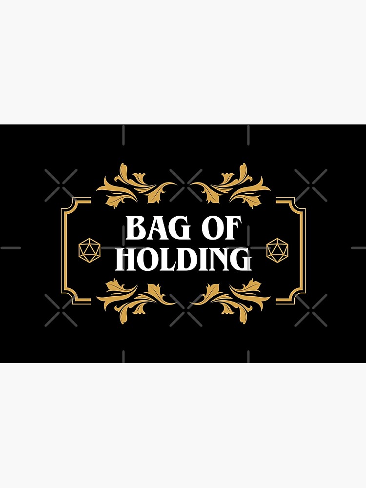 Bag of Holding Dice Container D20 Master Tabletop RPG Addict by pixeptional