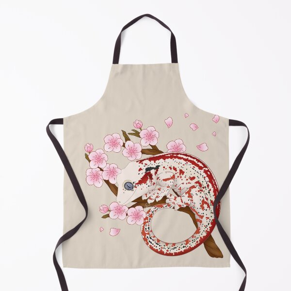 Item preview, Red Stripe Gargoyle Gecko With Sakura Flowers II designed and sold by anacecilia.