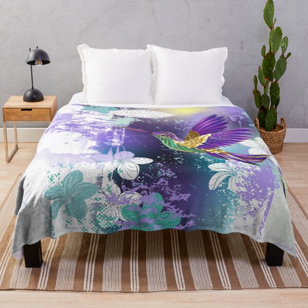 Item preview, Violet Hummingbird on Picturesque Background designed and sold by Blackmoon9.