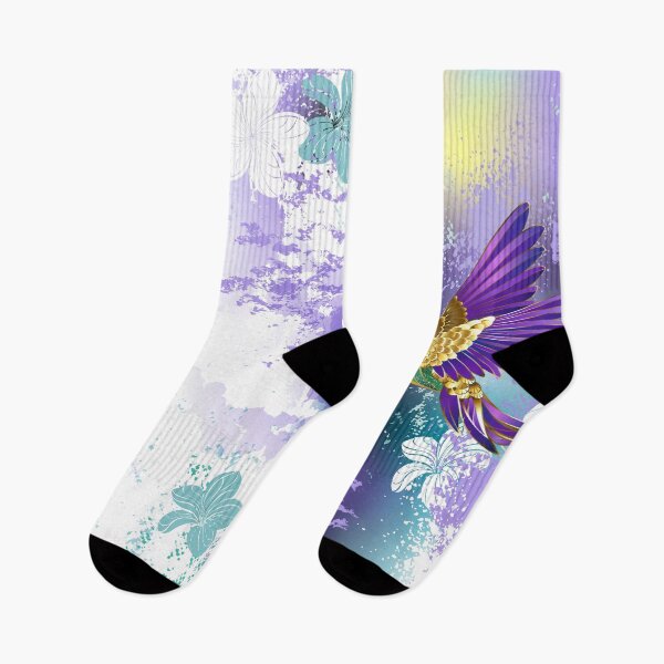 Item preview, Violet Hummingbird on Picturesque Background designed and sold by Blackmoon9.